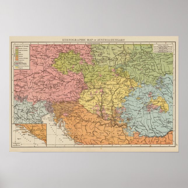Ethnog Austria Ungarn Poster (Vorne)