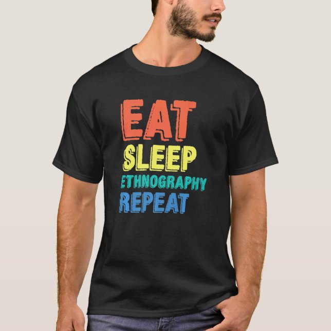 Ethnografie Ethnograf Social Research Anthropol T-Shirt (Vorderseite)
