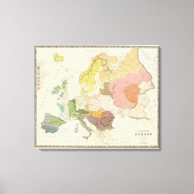Ethnografie, Europa Leinwanddruck (Vorderseite)