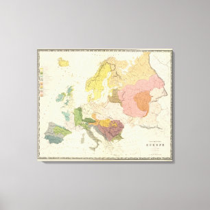 Ethnografie, Europa Leinwanddruck