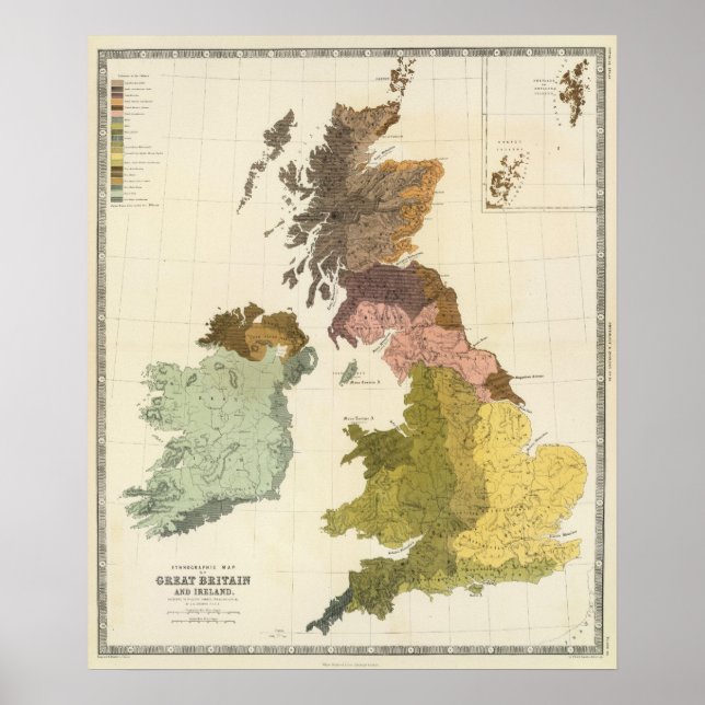 Ethnografie, Gt Brit, Irland Poster (Vorne)