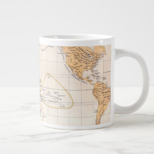 Ethnografische Karte der Welt Jumbo-Tasse