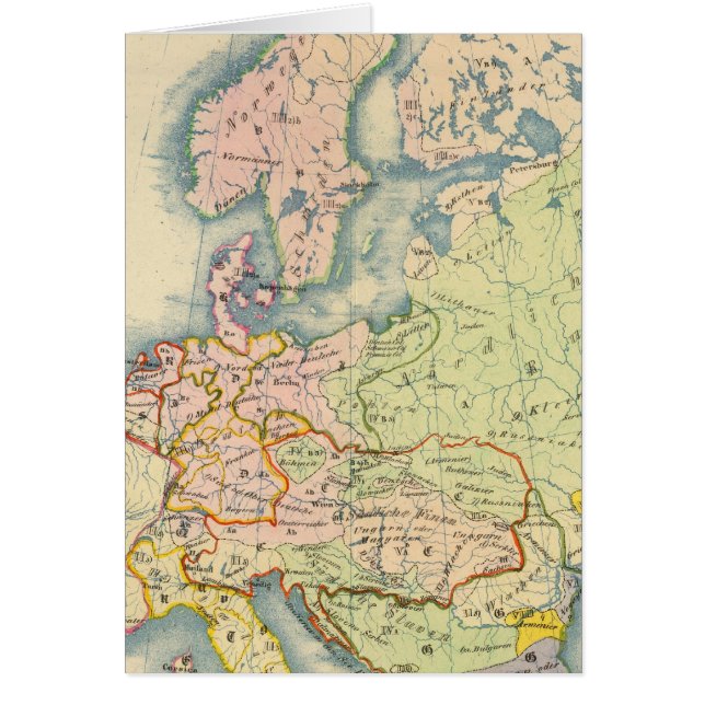 Ethnografische Landkarte Europas (Vorne)