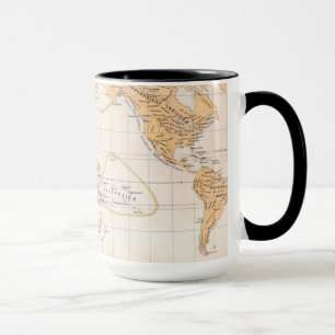 Ethnographische Karte der Welt Tasse