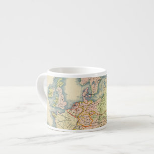 Ethnographische Karte von Europa Espressotasse