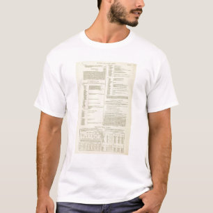 Ethnographische Karte von Großbritannien und von T-Shirt