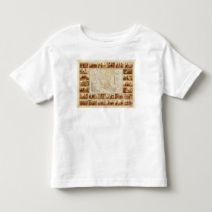 Ethnographisches Diagramm von Mexiko Kleinkind T-shirt