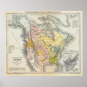 Ethnographs von Nordamerika Poster