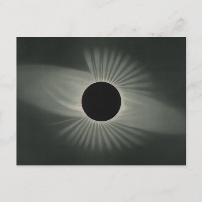 Etienne Leopold Trouvelot - Total Eclipse Postkarte (Vorderseite)