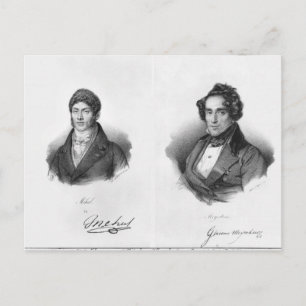 Etienne Mehul und Giacomo Meyerbeer Postkarte