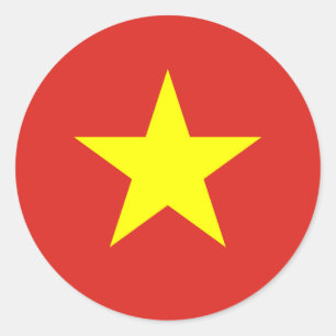 Etikett aus Vietnam Runder Aufkleber