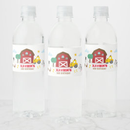 Etikett der Flasche mit Party, Barnyard