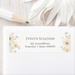 Etikett der Versandadresse