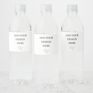 Etikett der Wasserflasche