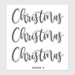 Etikett der Weihnachtsdekoration mit Handschrift