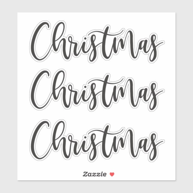 Etikett der Weihnachtsdekoration mit Handschrift (Blatt)