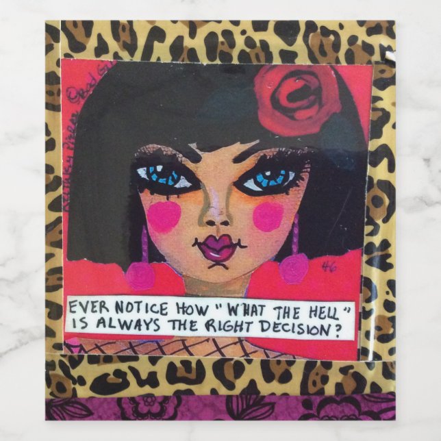 Etikett der Weinflasche (Einzelnes Label)