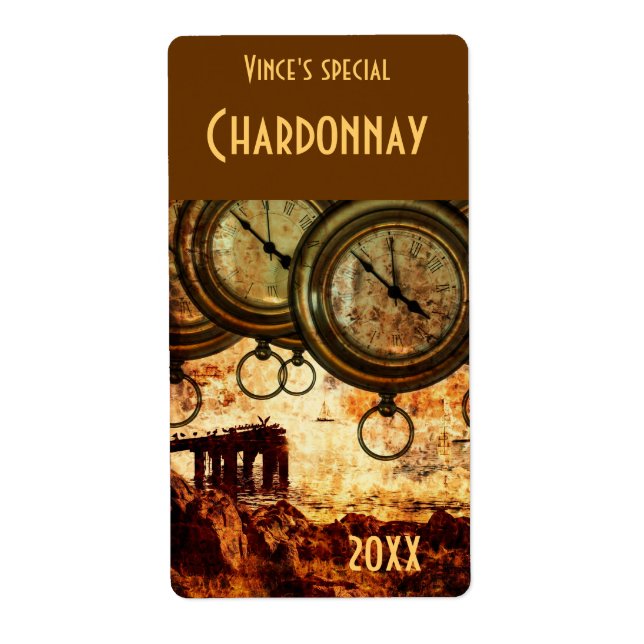 Etikett der Weinflasche für die Ewigkeit (Vorne)