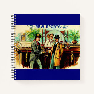 Etikett der Zigarettenschachtel New Sports circa 1 Notizbuch