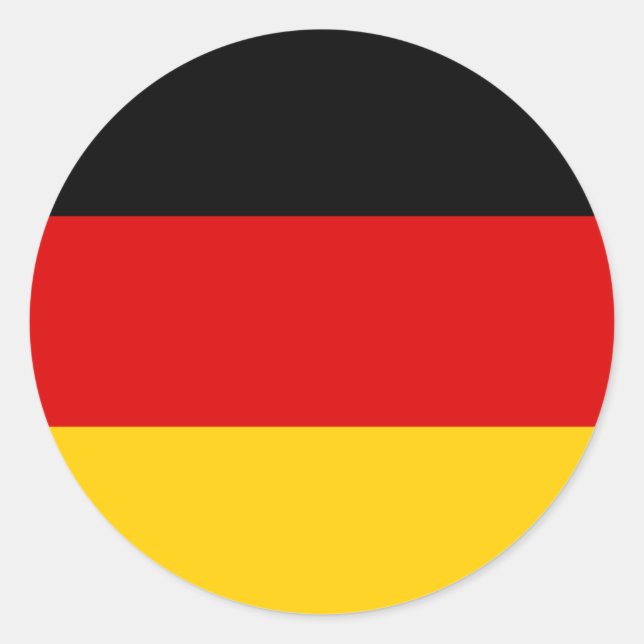 Etikett Deutschland Runder Aufkleber (Vorderseite)