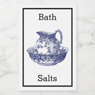 Etikett für antike Bath-Salzen