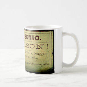 Etikett für Arsen in Notlage Kaffeetasse
