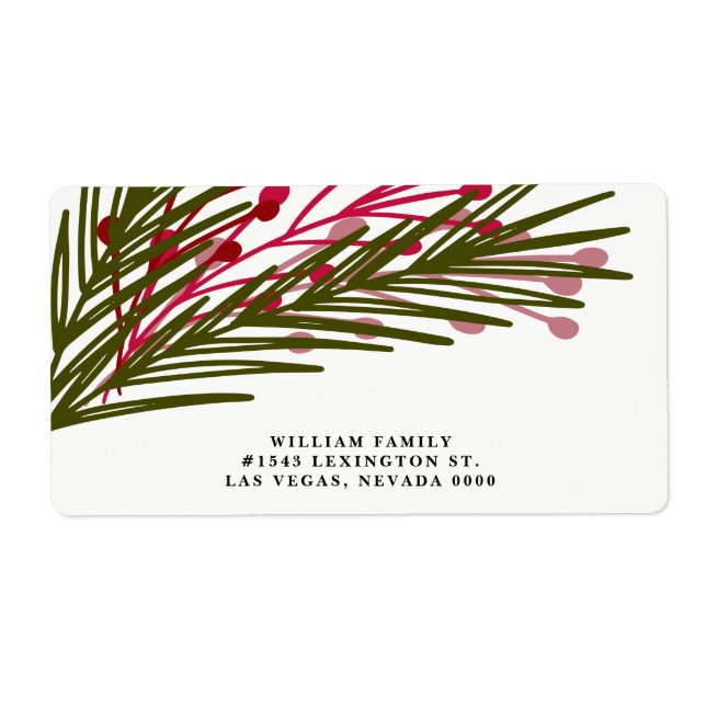 Etikett für Beeren und Blätter (Vorne)