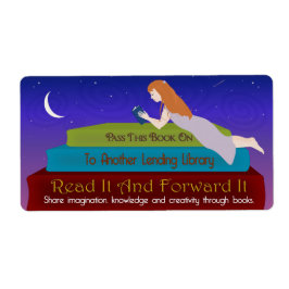 Etikett für Bibliotheksbücher