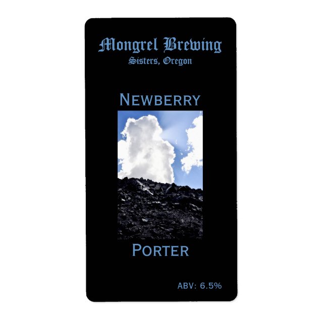 Etikett für Bierflaschen (Vorne)