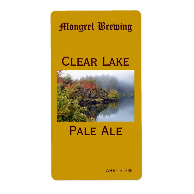 Etikett für Bierflaschen (Vorne)