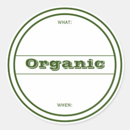 Etikett für Bio Zuhause-Canning Runder Aufkleber