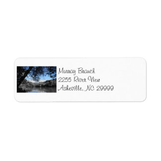 Etikett für "Blaue Himmel und Seen"