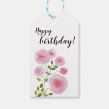 Etikett für Blumengeschenk