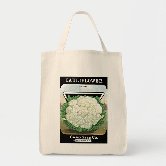 Etikett für Blumenkohl Tragetasche (Vorne)