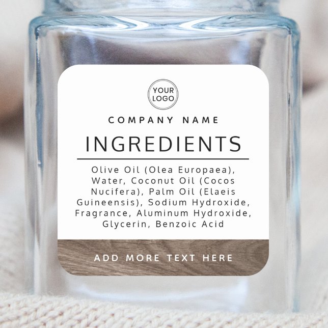 Etikett für Brotholzkörner Quadratischer Aufkleber (Von Creator hochgeladen)