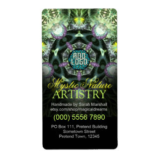 Etikett für den Aufkleber für Mystic Nature Artist