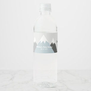Etikett für die Bergwasserflasche, Abenteuerverpac