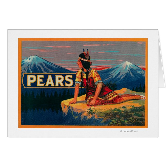 Etikett für die Birnenkiste (Vorderseite (Horizontal))