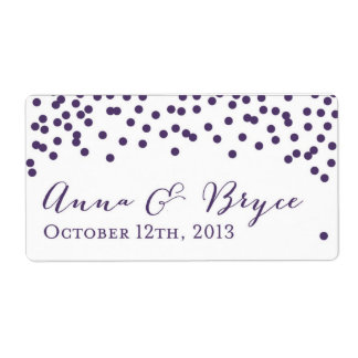 Etikett für die Flasche