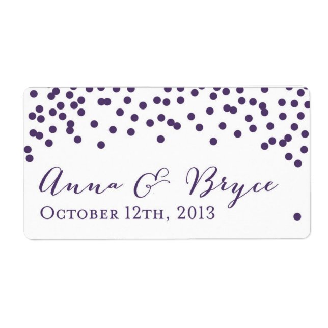 Etikett für die Flasche (Vorne)