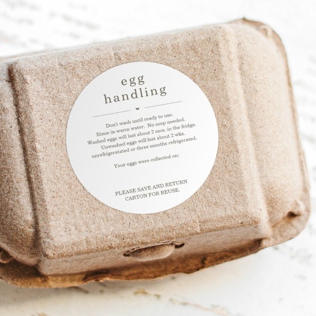 Etikett für die Haltbarkeit der Eierstöcke Runder Aufkleber (Von Creator hochgeladen)