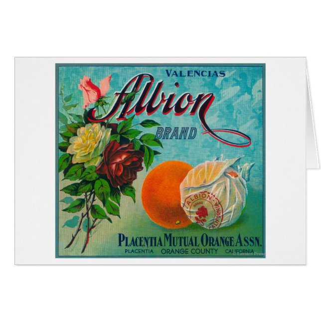 Etikett für die Marke Albion Citrus Crate (Vorderseite (Horizontal))