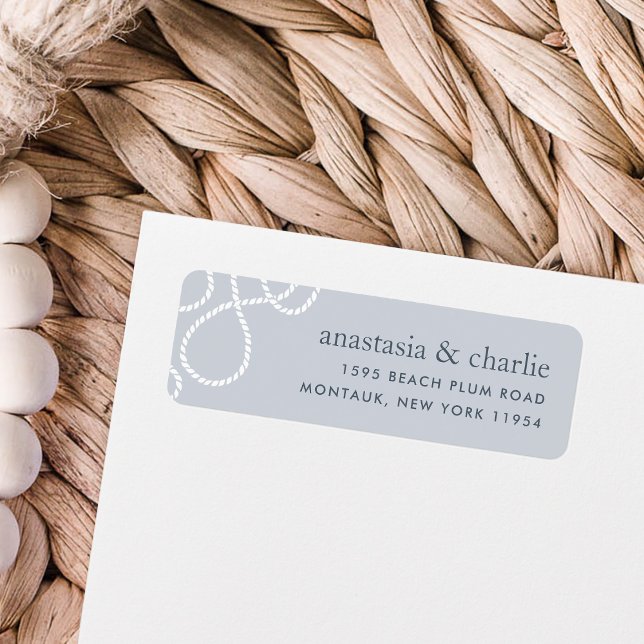 Etikett für die passende Rücksendeadresse | Nebel (Von Creator hochgeladen)