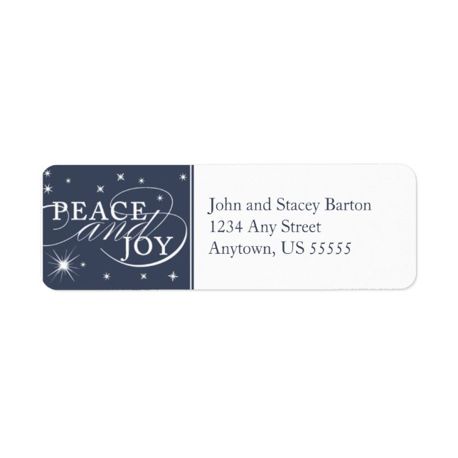 Etikett für die Rückgabe von "Peace and Joliday" (Vorne)