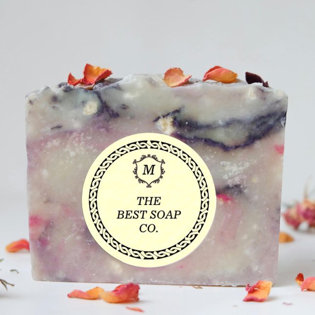 Etikett für die Seifenverpackung Runder Aufkleber (Von Creator hochgeladen)