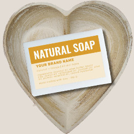 Etikett für die Verpackung von Seifen Rechteckiger Aufkleber