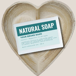 Etikett für die Verpackung von Seifen Rechteckiger Aufkleber