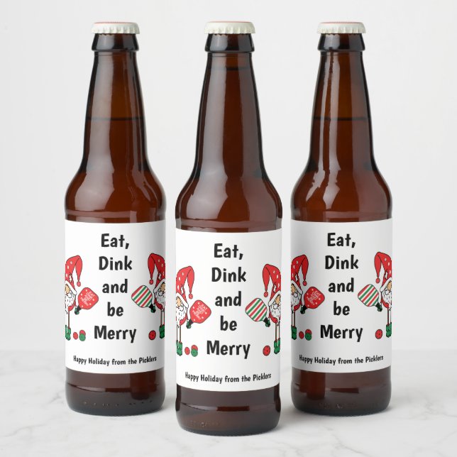 Etikett für die Weihnachtsflasche (Flaschen)