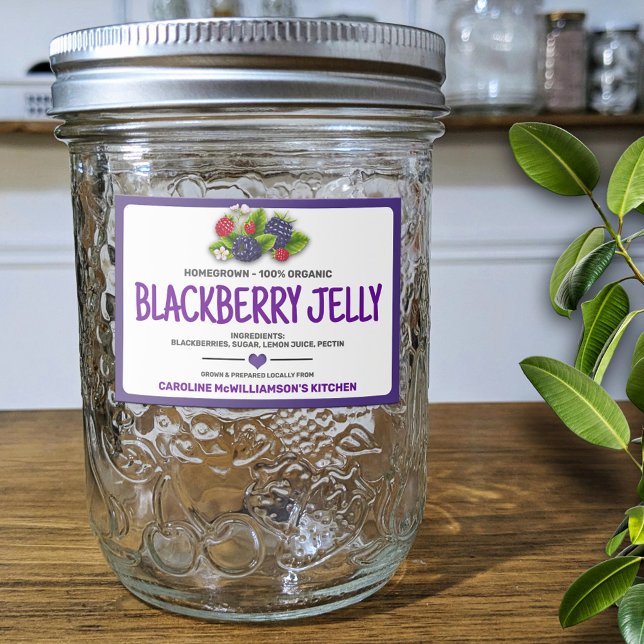 Etikett für eingelegte Brombeeren (Von Creator hochgeladen)