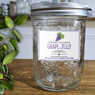 Etikett für eingelegte Trauben